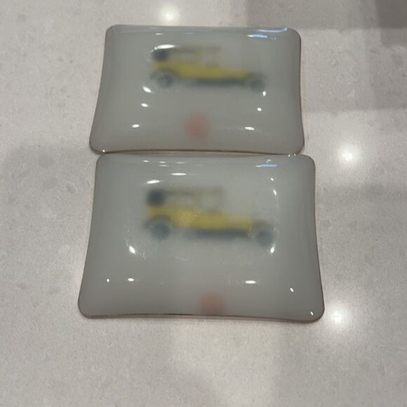 Rolls Royce small plates gold rimmed antique 2 available sell as a set. - Picture 4 of 4